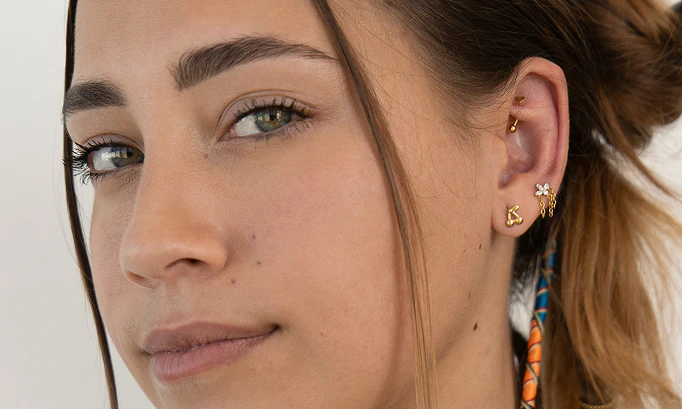 Rook piercings
