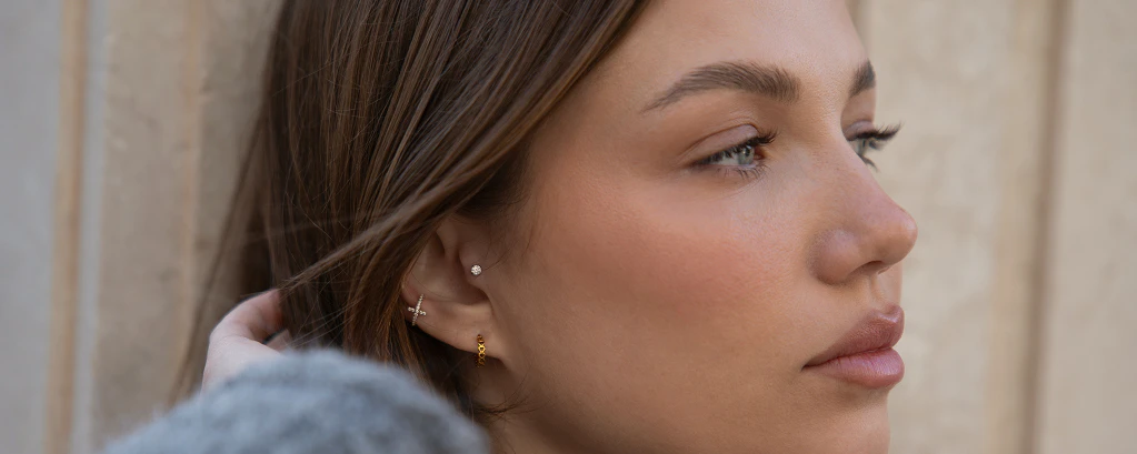 Tragus piercings