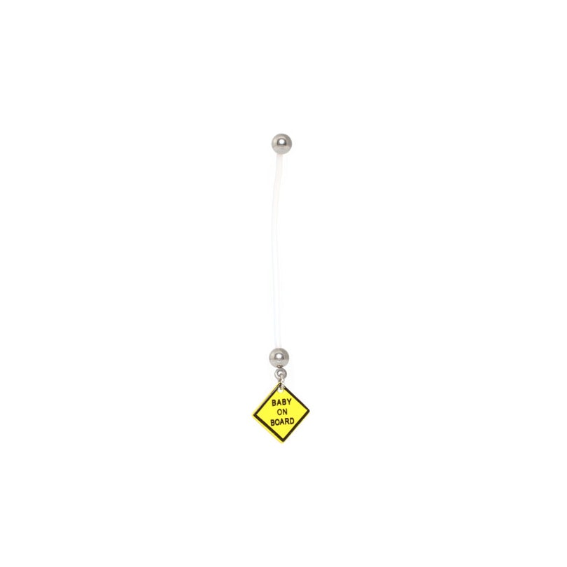 Těhotenský piercing do pupíku - Baby on board
