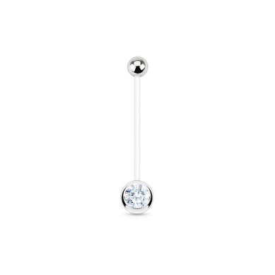 Těhotenský piercing do pupíku s kamínkem v různých barvách