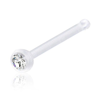 Piercing do nosu z akrylátu s kamínkem