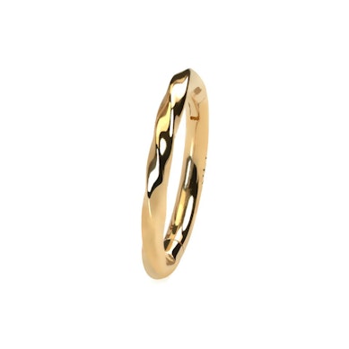 14k zlatý kroužek s krouceným designem