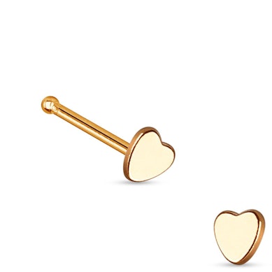 Piercing do nosu s různými motivy.