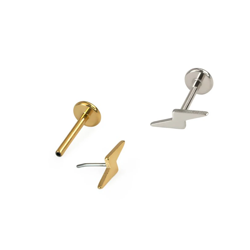 Jednoduchá titanová labreta s bleskem