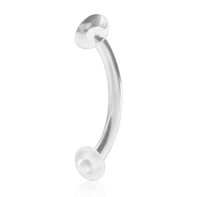 Průhledný zakřivený náhradní piercing