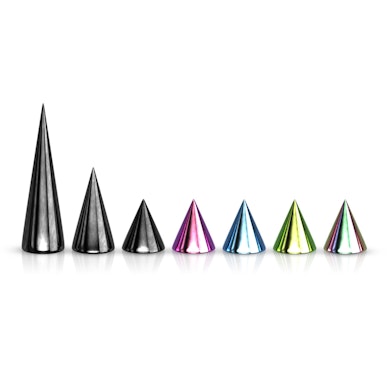 Náhradní hroty v různých barvách a velikostech