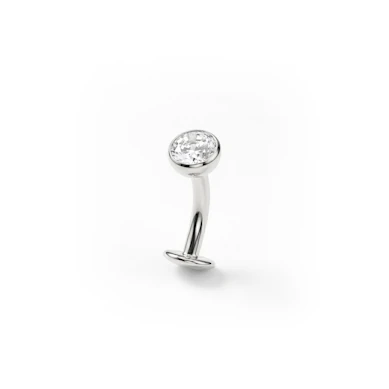Obrácený piercing do pupíku z titanu