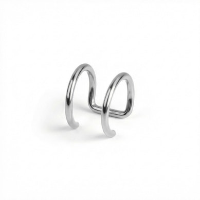 Falešný piercing do ucha - dvojitý nebo trojitý kroužek