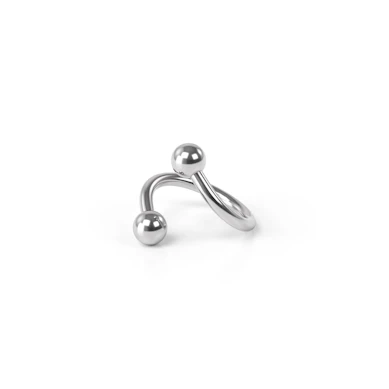 Piercing spirála s kuličkami v různých barvách