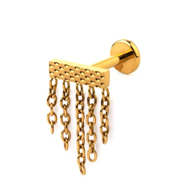 Obdélníková labreta s řetízky