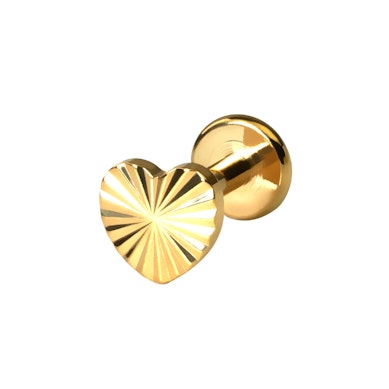 Labreta ve tvaru srdce s texturou