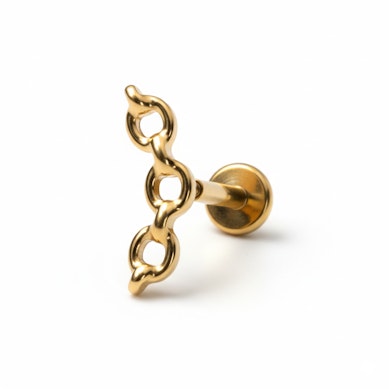 Titanová labreta ve tvaru řetězu