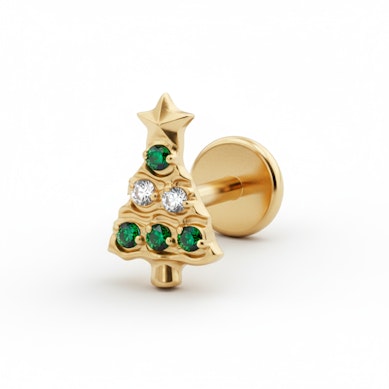 Titanová labreta s vánočním stromečkem