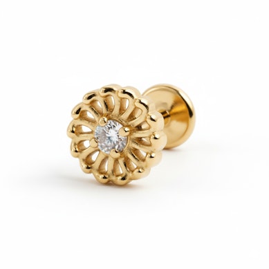 Jemná titanová květinová labreta