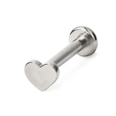 Titanová labreta s hlavičkou s vnitřním závitem v různých designech