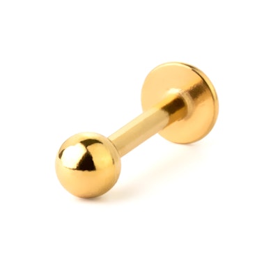 Titanová labreta s vnitřním závitem - různé barvy