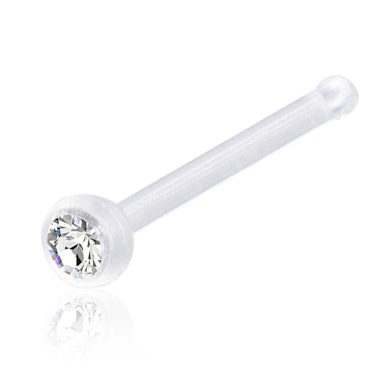 Piercing do nosu z akrylátu s kamínkem