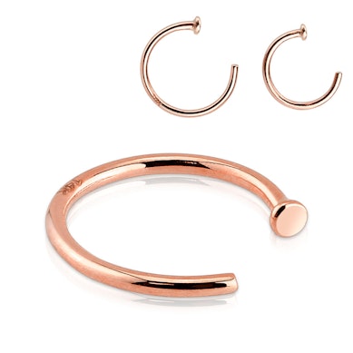 Zlatý 14kt kroužek do nosu