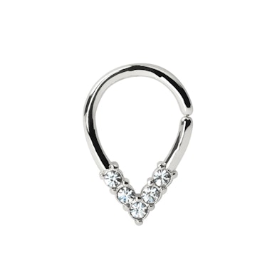 Kroužek ve tvaru slzy z chirurgické oceli