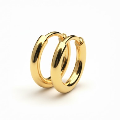 Pár titanových huggie kroužků