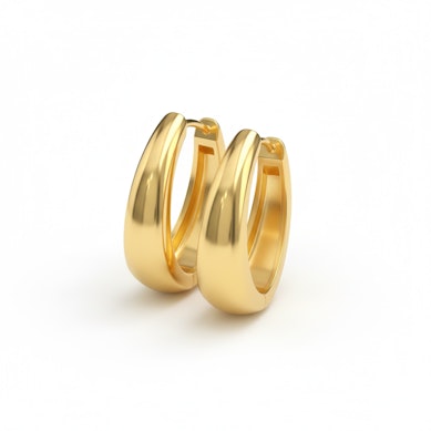 Pár oválných náušnic