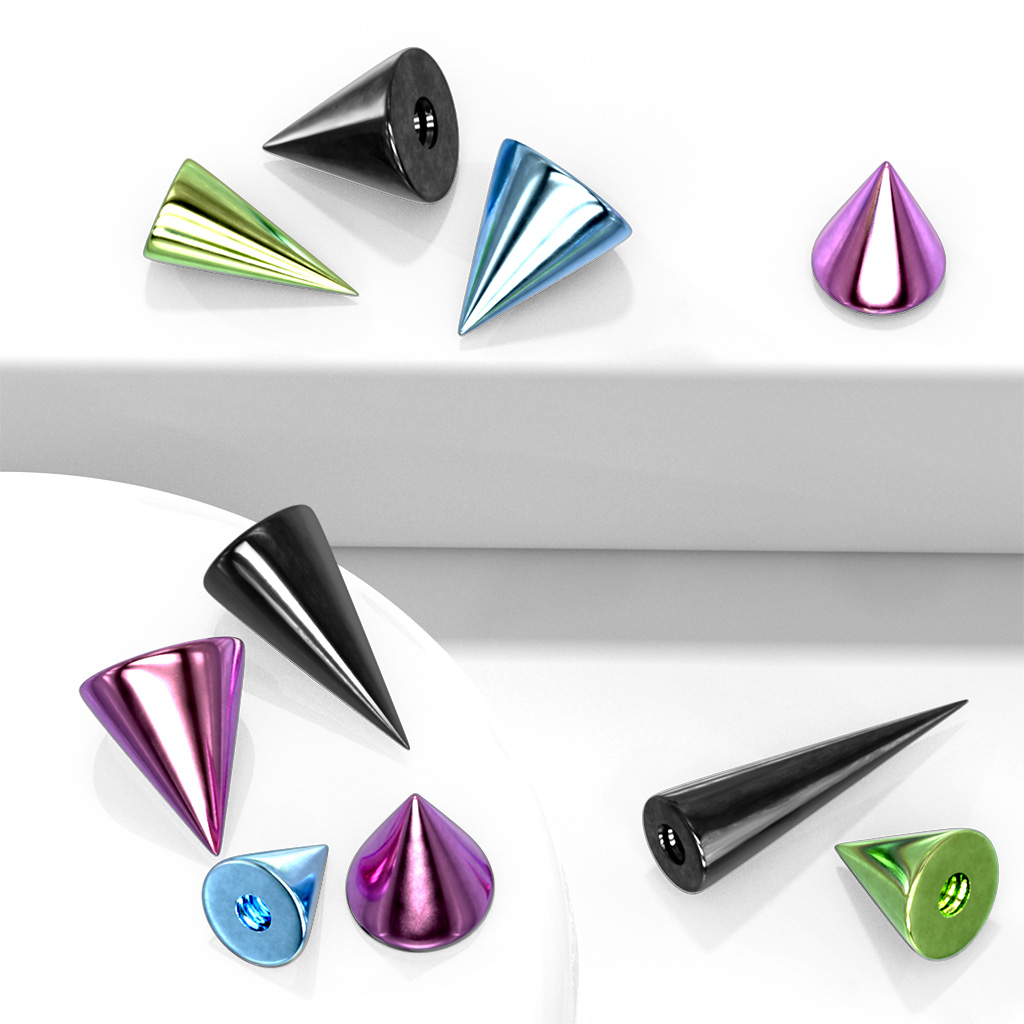Náhradní hroty v různých barvách a velikostech