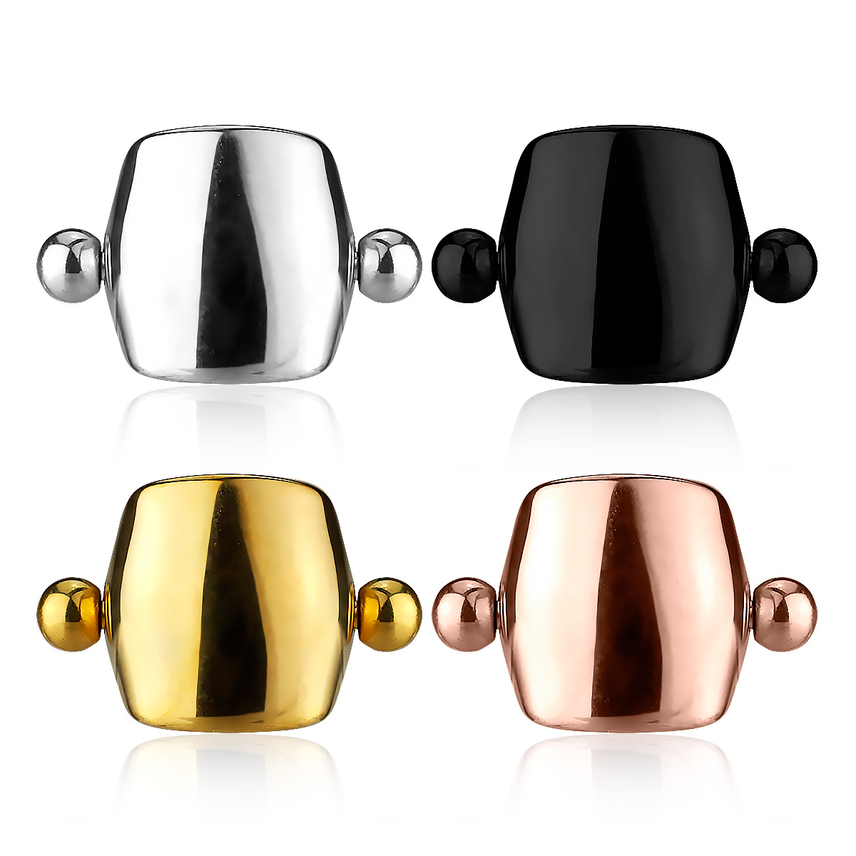 Helix piercing ve tvaru štítu