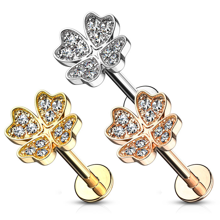 Labreta se čtyřlístkem a vnitřním závitem