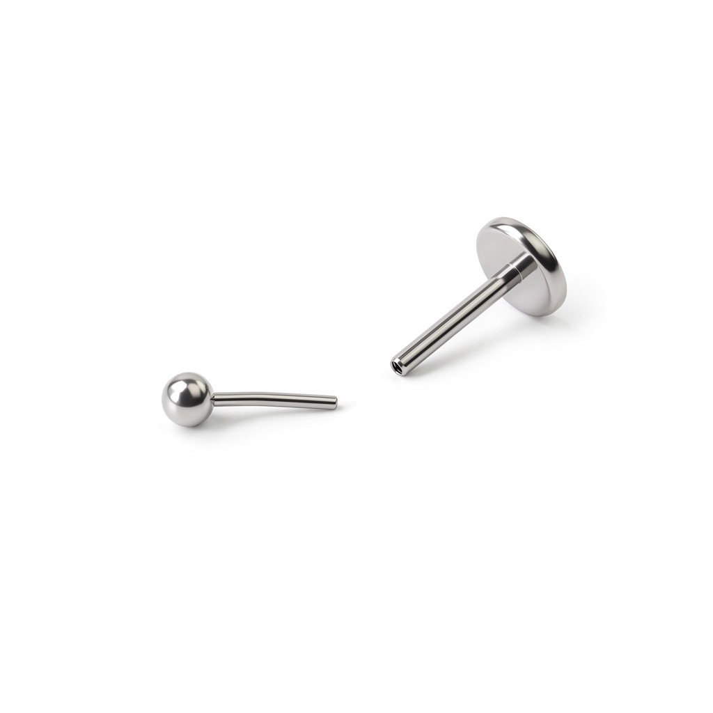 Push-in labreta vyrobena z titanu