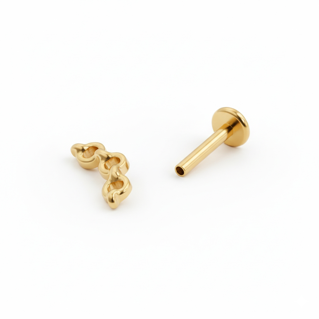 Titanová labreta ve tvaru řetězu