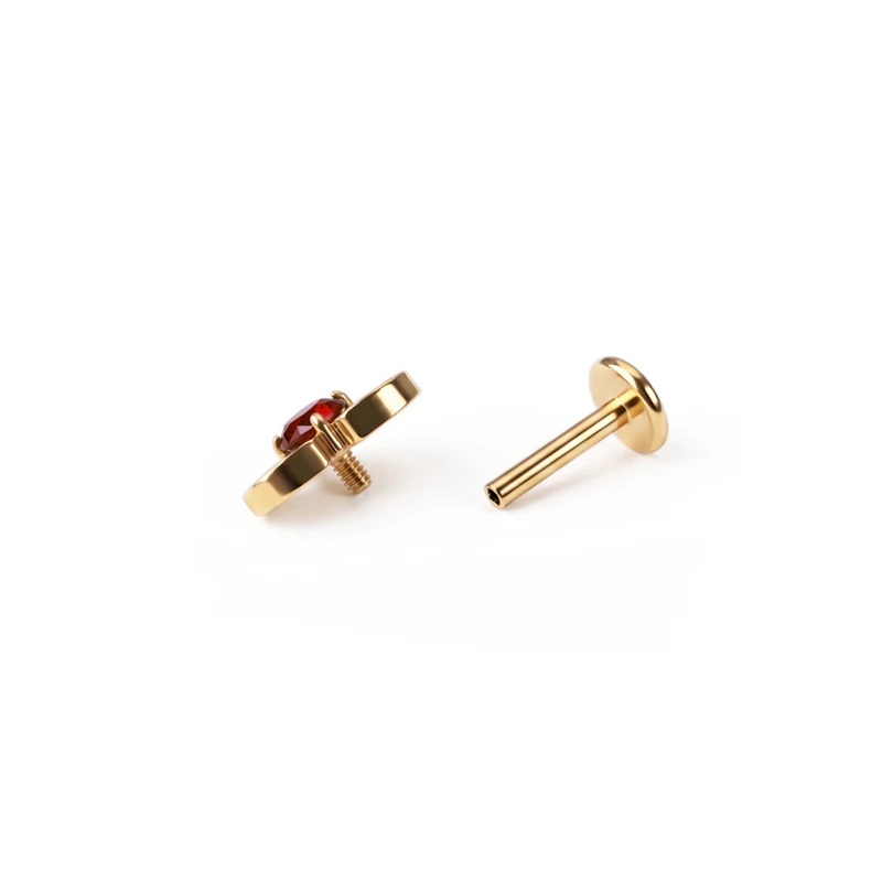 Malá titanová labreta ve tvaru netopýra