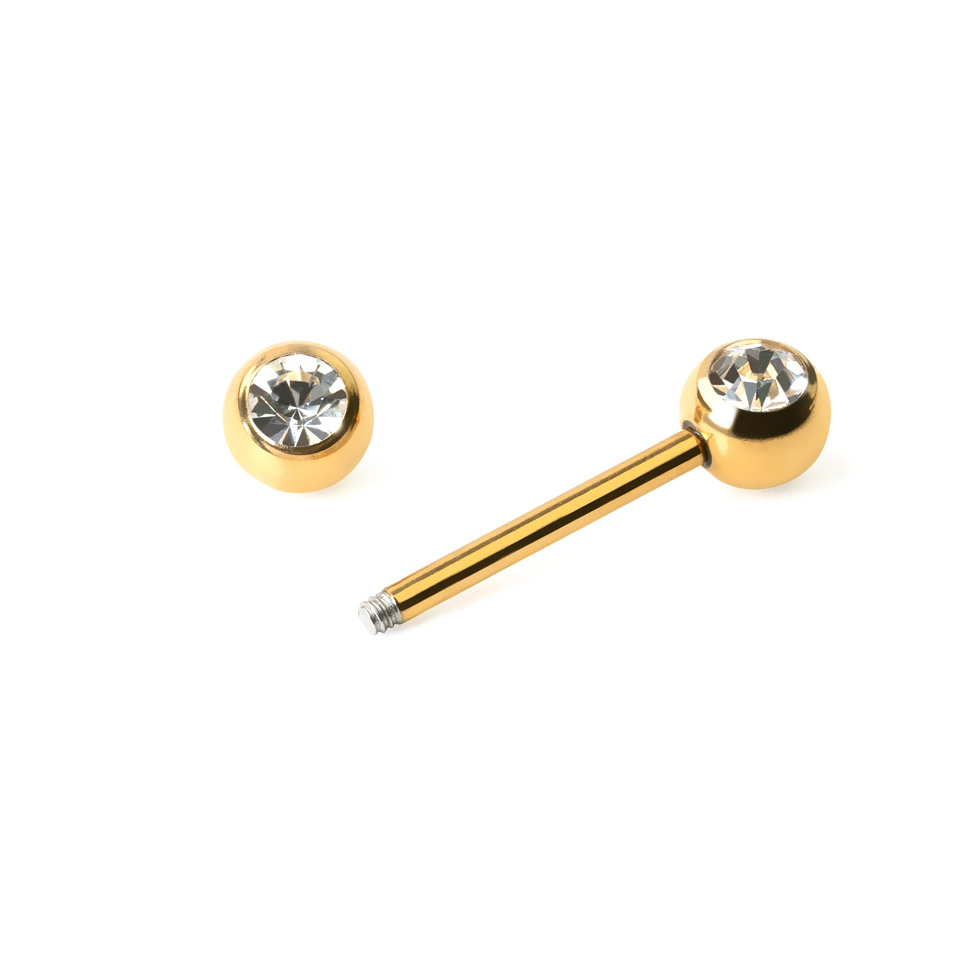 Piercing do bradavky s kamínkem