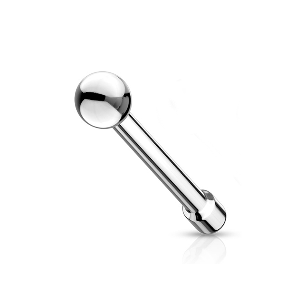 Rovný piercing do nosu s různými motivy