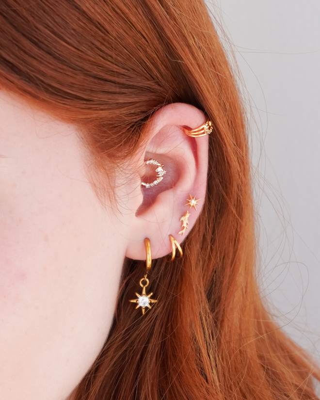 Dvojitý kroužek z titanu