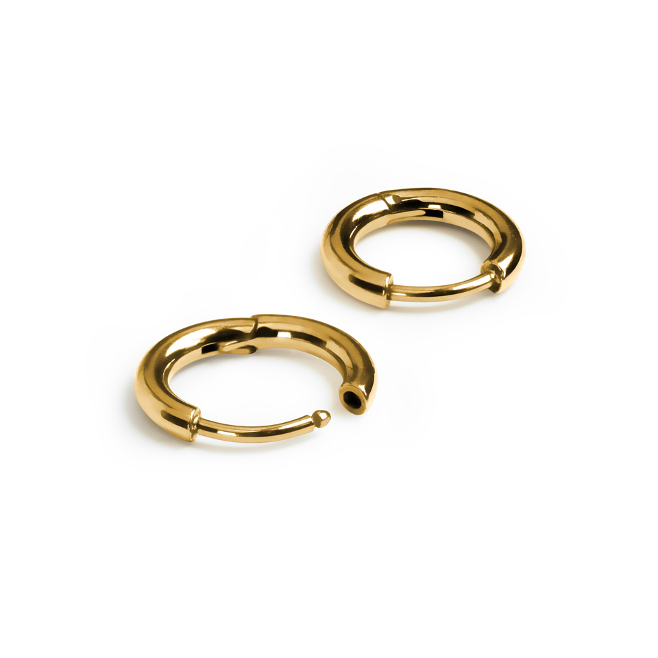 Pár titanových huggie kroužků