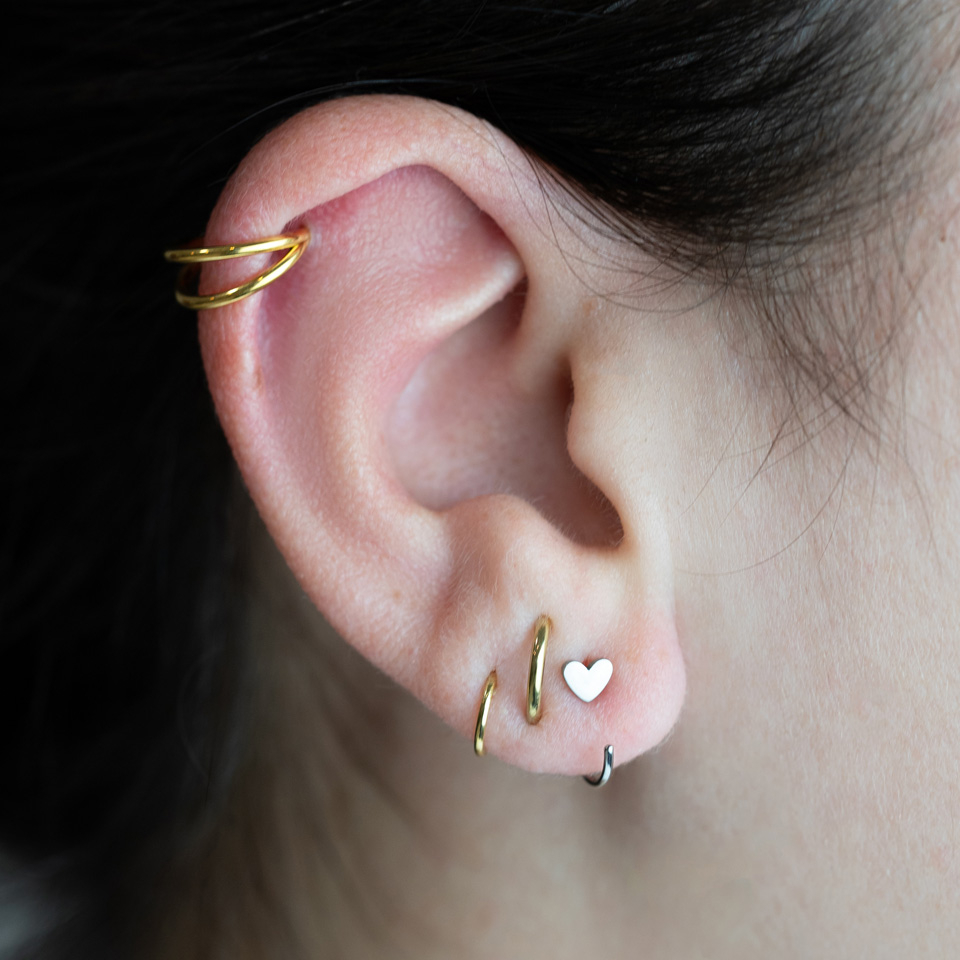 Otevřený kroužek se srdíčkem