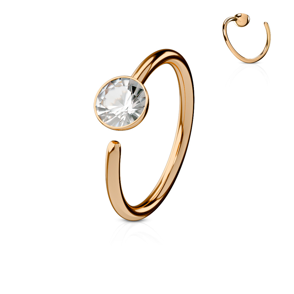 Kroužek s fixovaným kamínkem